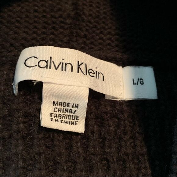 Calvin Klein dark brown cocoon cardigan - Picture 4 of 11